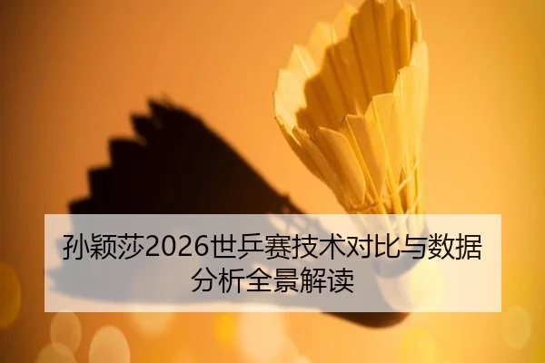 孙颖莎2026世乒赛技术对比与数据分析全景解读